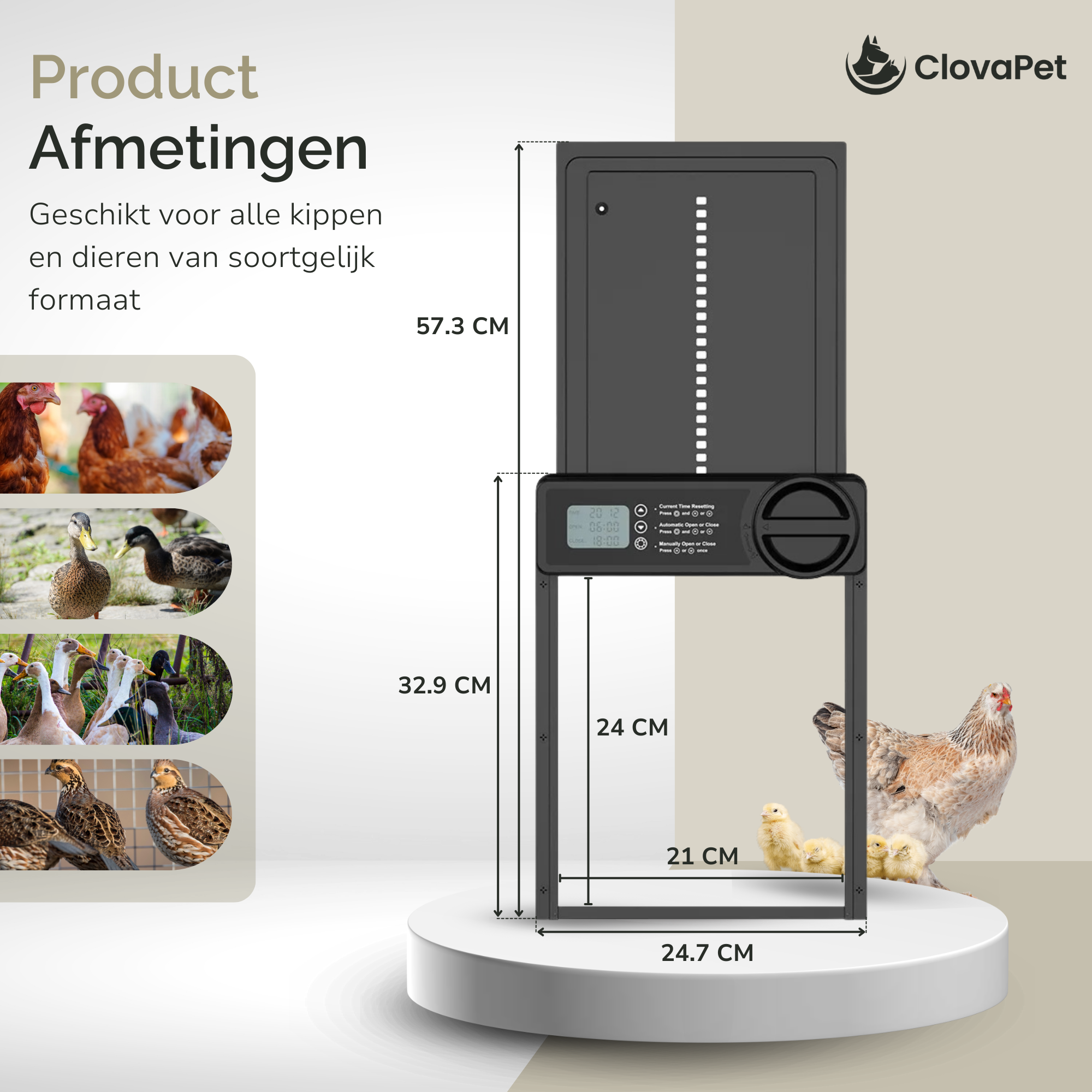 Automatische Kippendeur